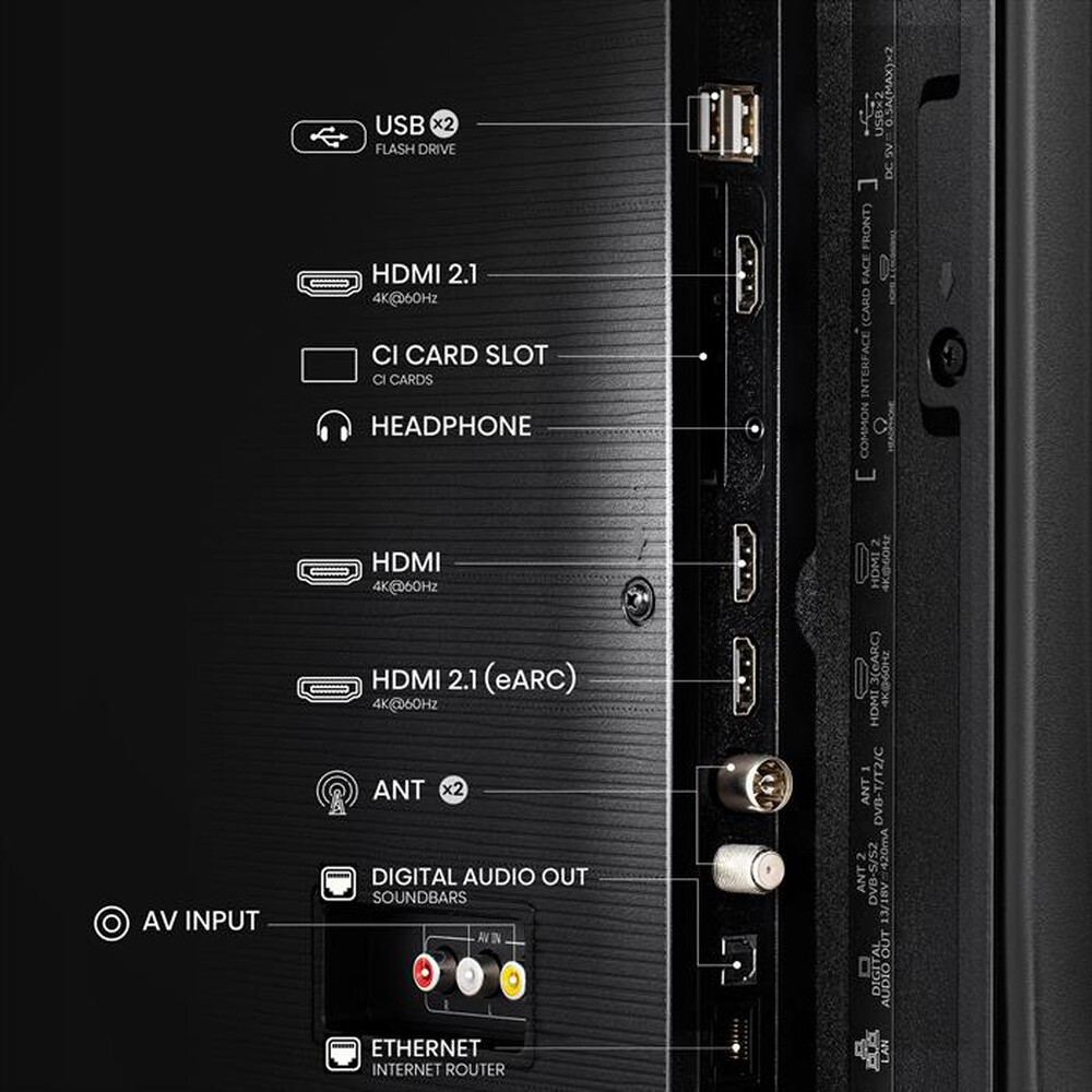 "HISENSE - Smart TV 50\" 4K Ultra HD 50A69Q-NERO"