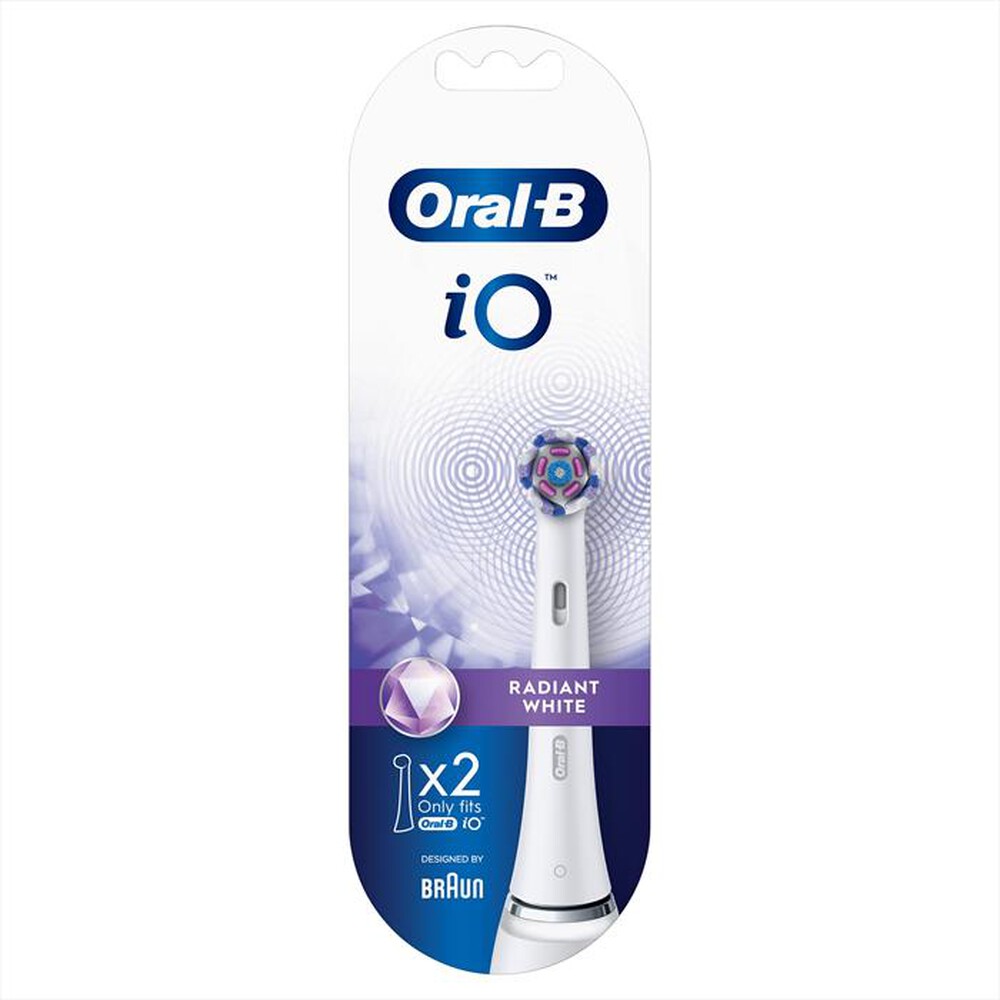 "ORAL-B - IO Testine di ricambio RADIANT WHITE, CONFEZIONE D-Bianco"