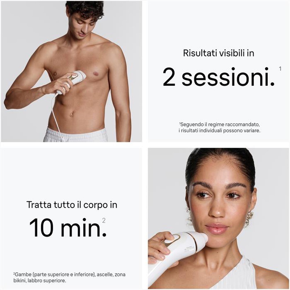 Immagine del prodotto BRAUN - Epilatore a luce pulsata IPL PL5210 BOX EURO-BIANCO/ORO