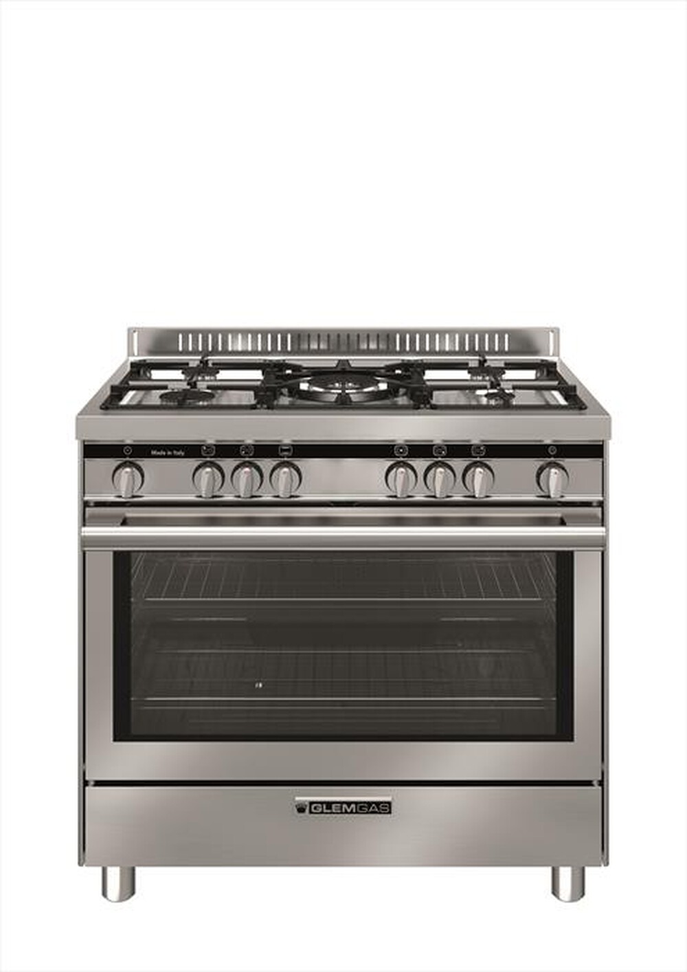 "GLEM GAS - Cucina a gas ST965VI Classe A-INOX"