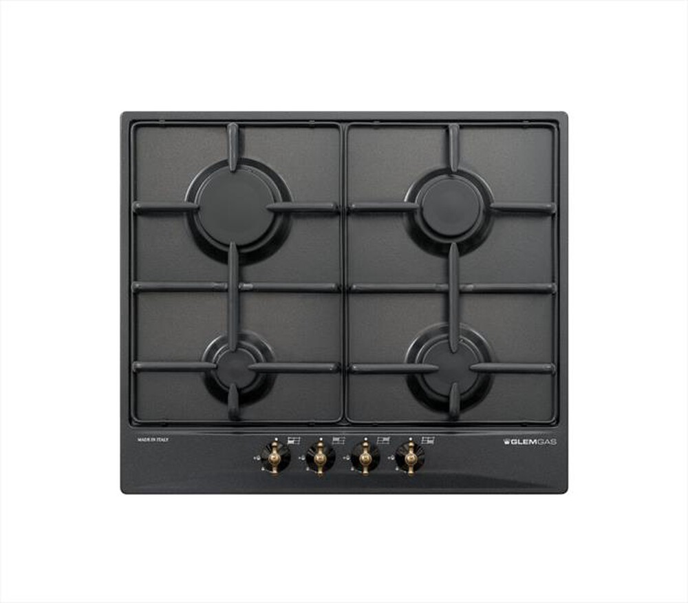 Immagine del prodotto GLEM GAS - Piano cottura a gas GT64AN 4 fuochi 58,5cm-Antracite