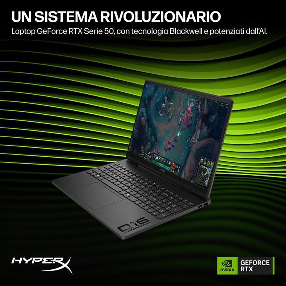 Immagine del prodotto HP - Notebook gaming HYPERX OMEN 15-GA0028NLX-Shadow Black