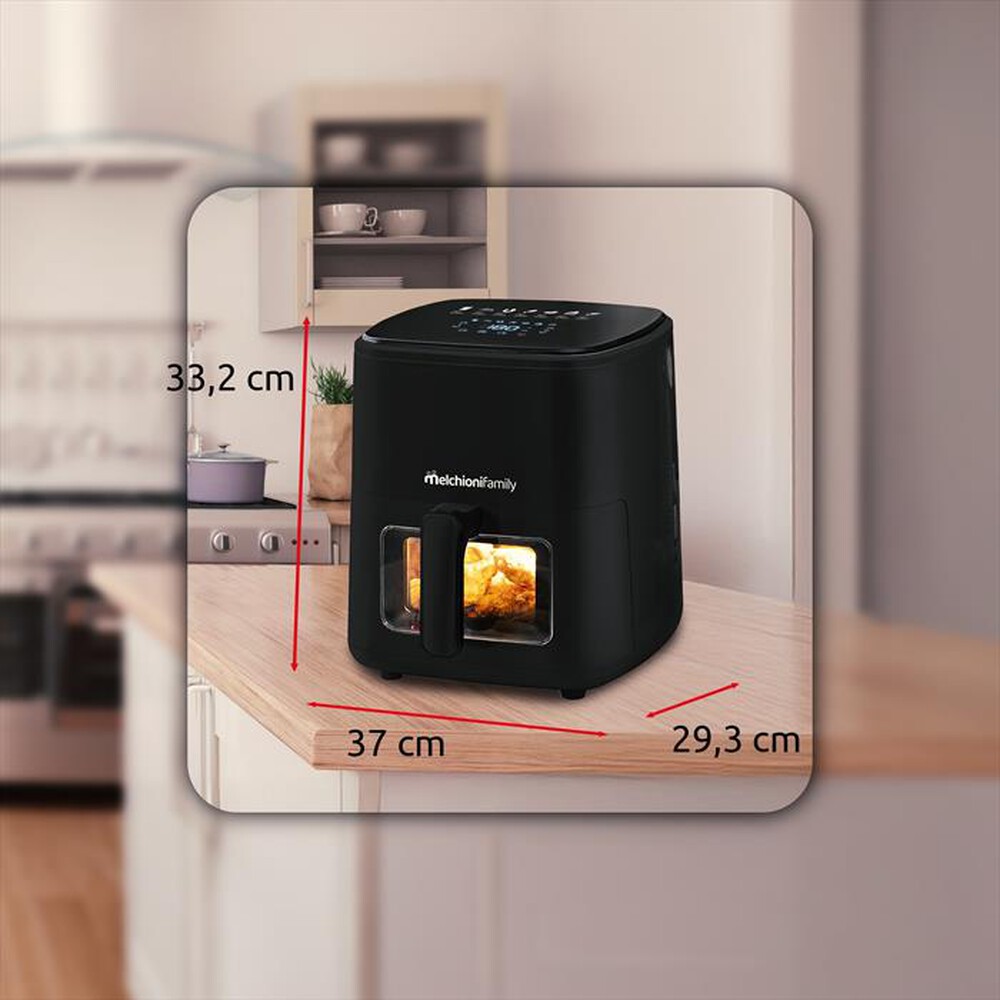 Immagine del prodotto MELCHIONI FAMILY - Friggitrice ad aria MARIANNA NEW-Nero /Plastica