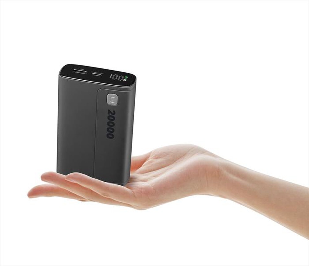 Immagine del prodotto CELLULARLINE - Caricabatterie Portatile PBDISPL01PD20000K-Nero