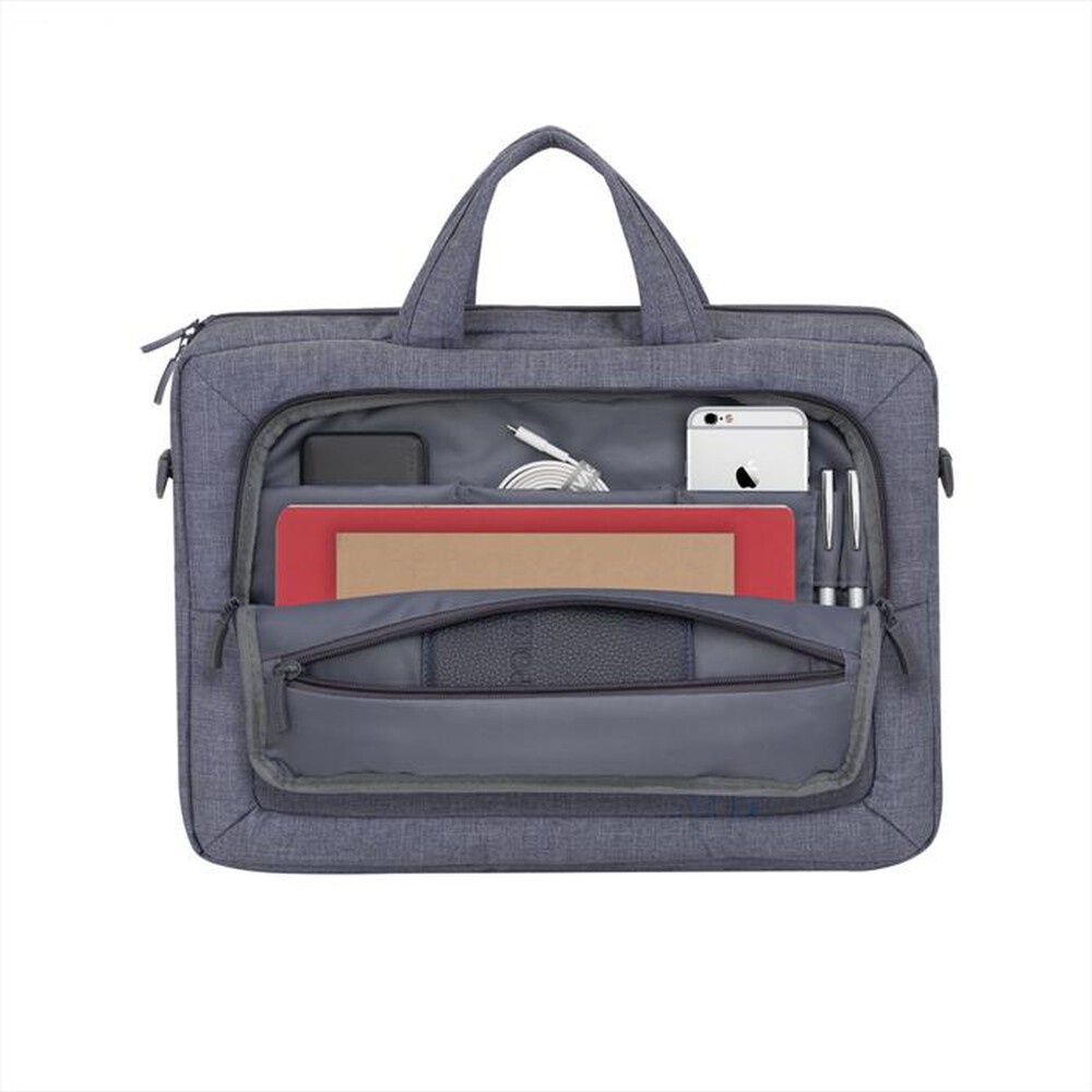 "RIVACASE - 7530 BORSA DI TELA CON TRACOLLA PER NOTEBOOK 15-Grigio"