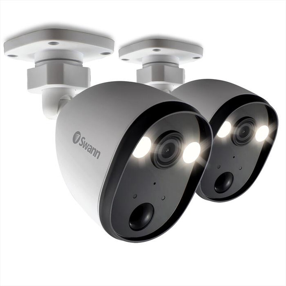 Immagine del prodotto SWANN - SPOTCAM FULL HD CON LUCE ESTERNO 2 PACK-White