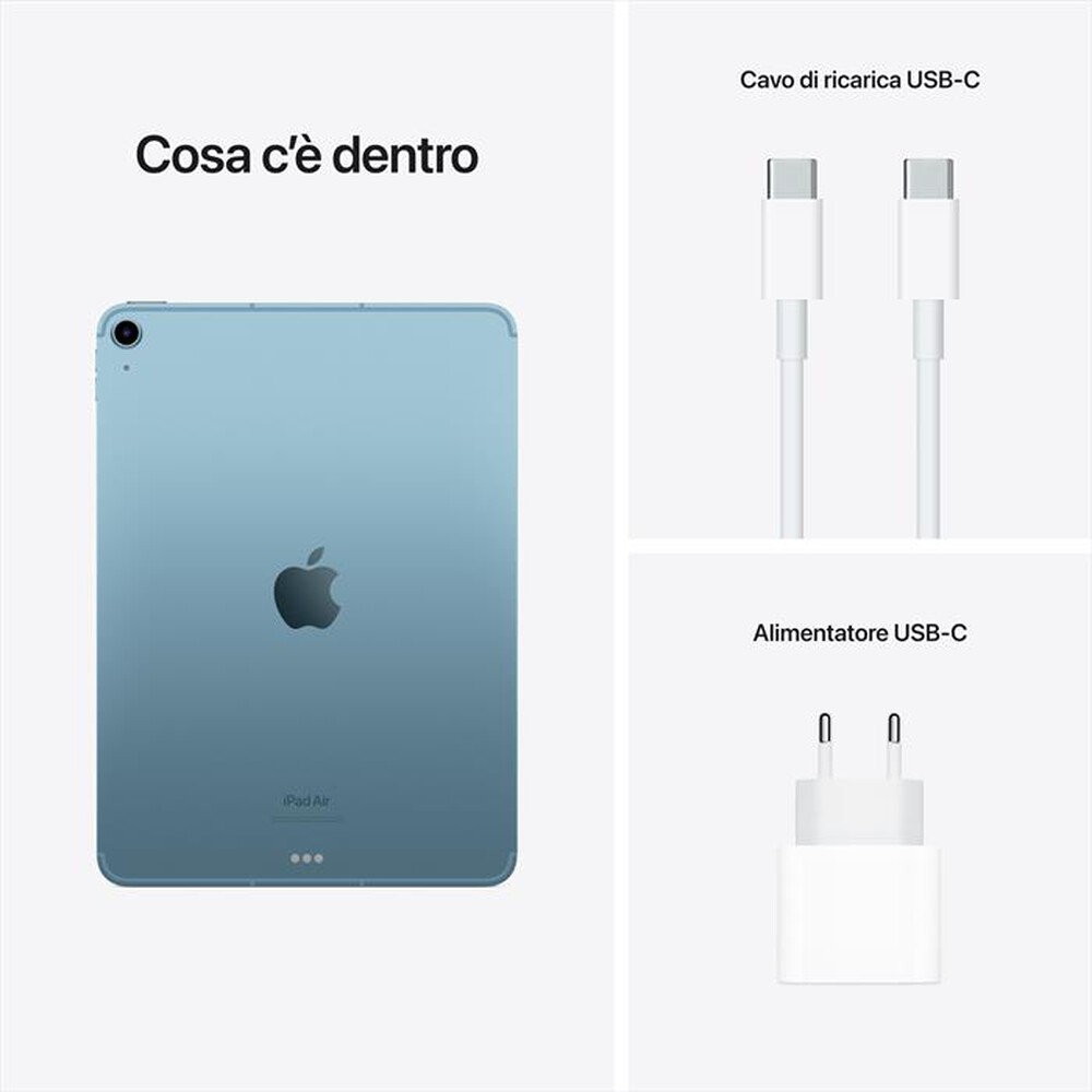 "APPLE - iPad Air 10.9'' WI-FI + CELLULAR 64GB-Blu"