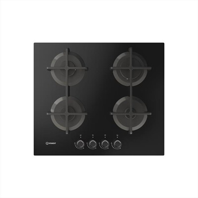 INDESIT - ING 61 T/BK 1 PIANO GAS VETRO NERO 60CM