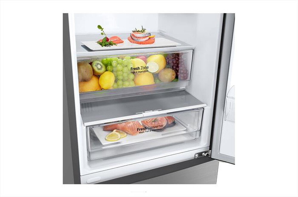 "LG - Frigorifero combinato GBP62PZNBC Classe B-Inox Premium"
