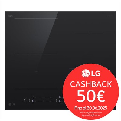 LG - Piano cottura induzione CBIZ2435B 59 cm-Nero Schott