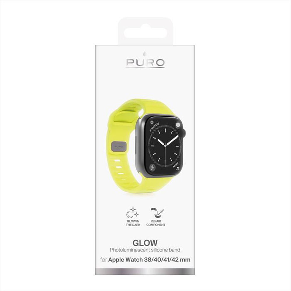 Immagine del prodotto PURO - Cinturino GLOW in silicone per Apple Watch-Giallo