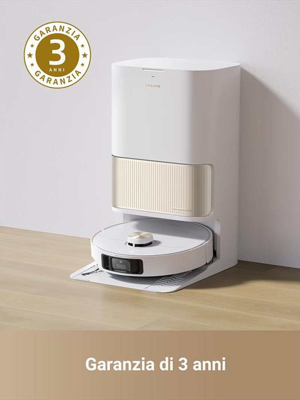 "DREAME - Aspirapolvere robot L40 ULTRA-Bianco/Oro"