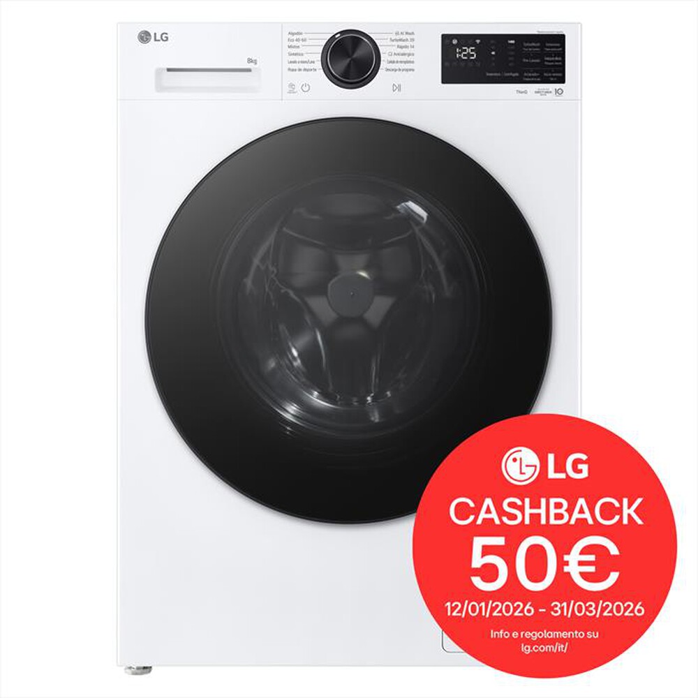 Immagine del prodotto LG - Lavatrice Slim F2NX50S8TLB 8Kg Classe A-Bianco