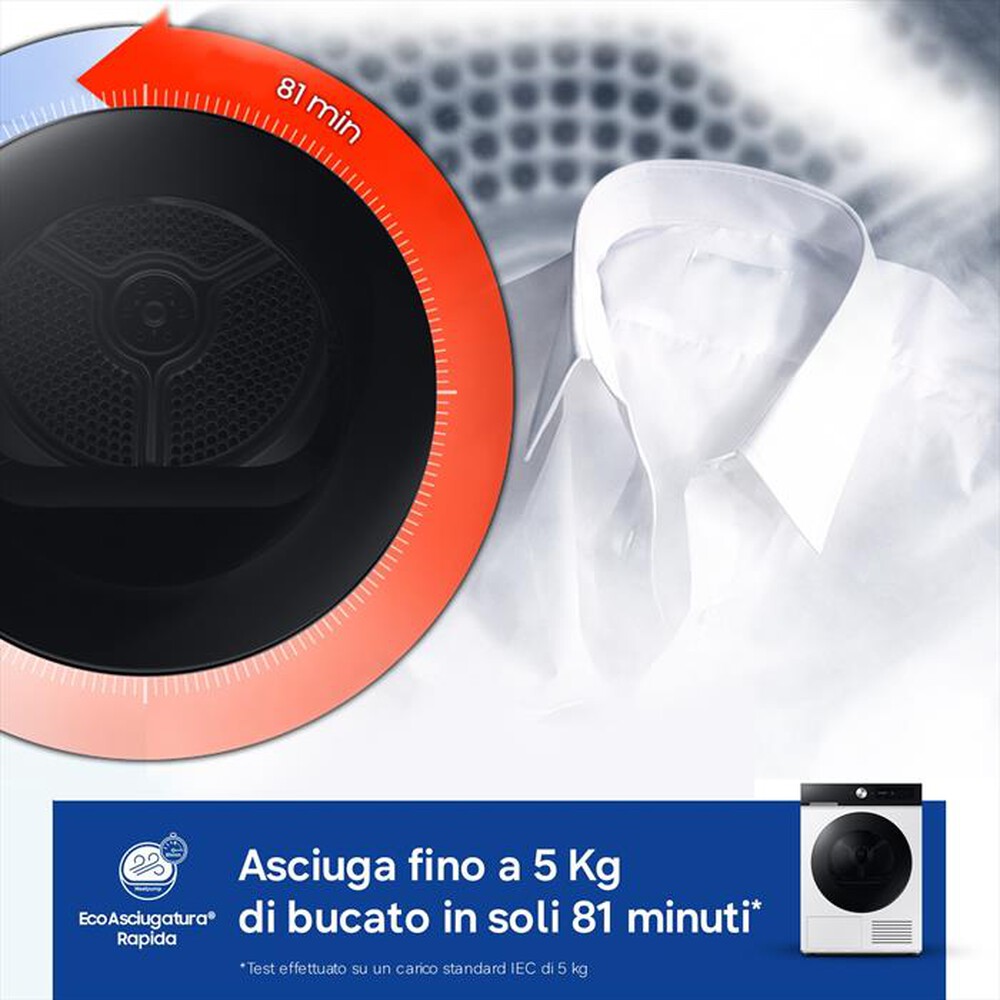Immagine del prodotto SAMSUNG - Asciugatrice Bespoke AI DV90DB7845GEU3 9Kg ClasseA-Bianco