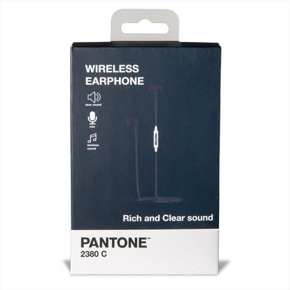"PANTONE - PT-WE001N - STEREO BTH EARPHONE-BLU/PLASTICA"