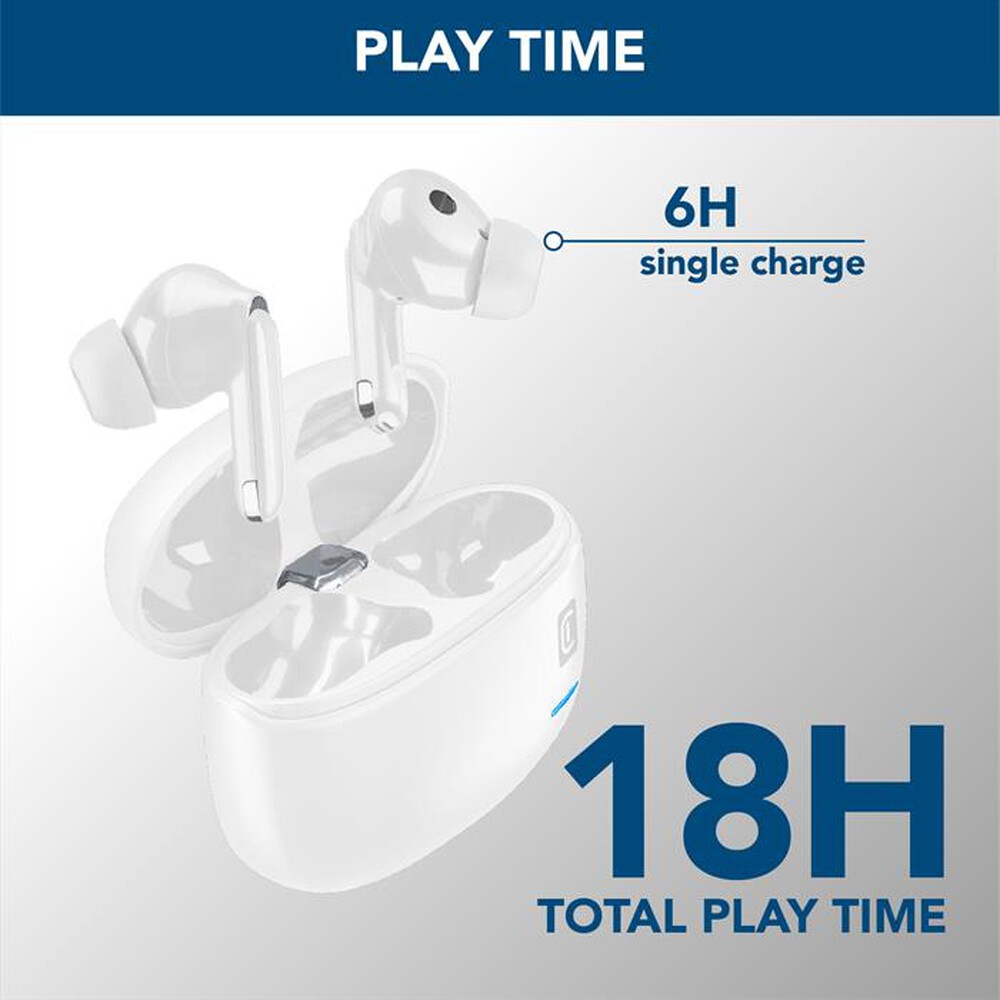 Immagine del prodotto CELLULARLINE - Auricolare bluetooth BTECLIPSETWSW-Bianco