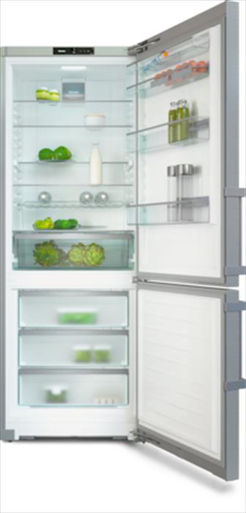 "MIELE - Frigorifero combinato KFN 4796 CD EL ClasseA 485lt-Acciaio inossidabile"
