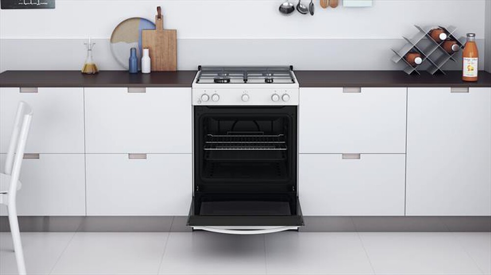 "INDESIT - Cucina a gas IS67G1KMW/E Classe A+-Bianco"