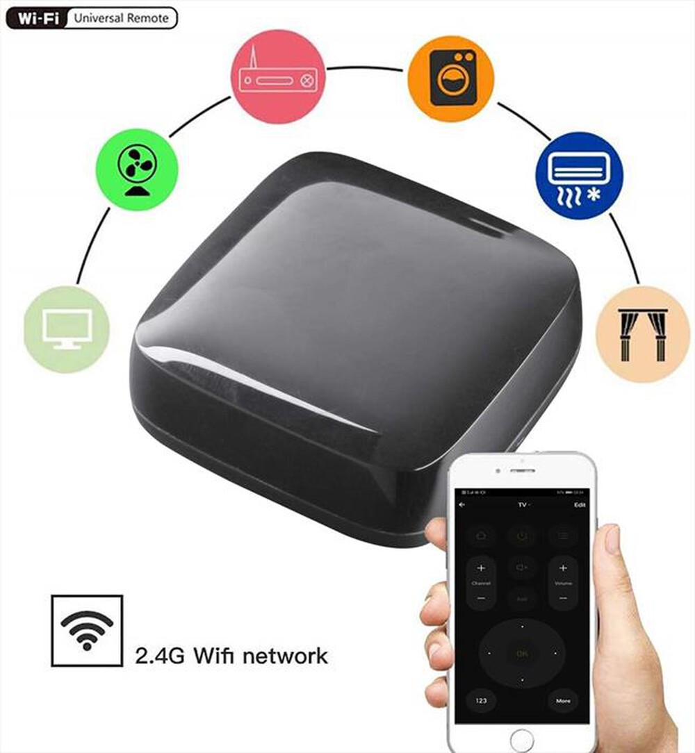 "WOOX - R4294 REMOTE CONTROL IR CONNESSIONE WIFI-NERO"
