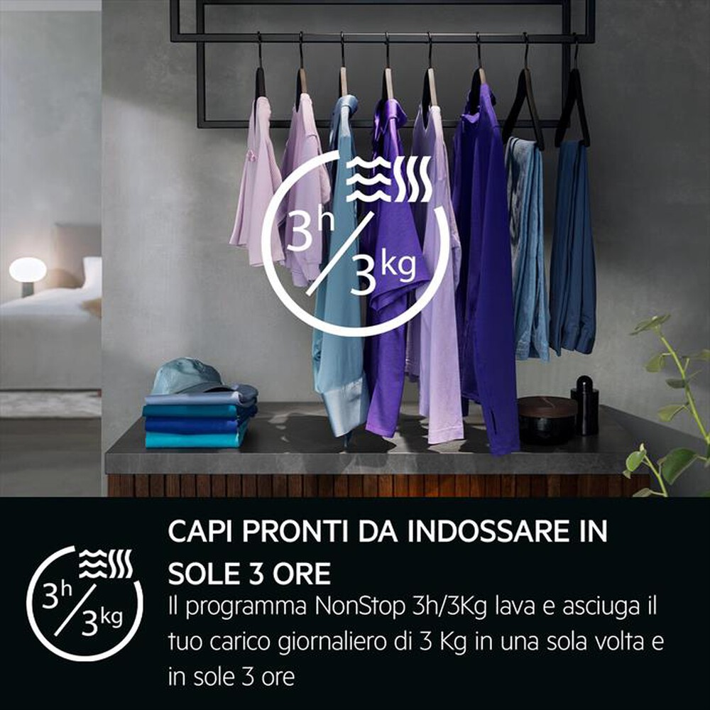 "AEG - Lavasciuga LWR9C16BAY 10/6 Kg Classe A/BY-Bianco"