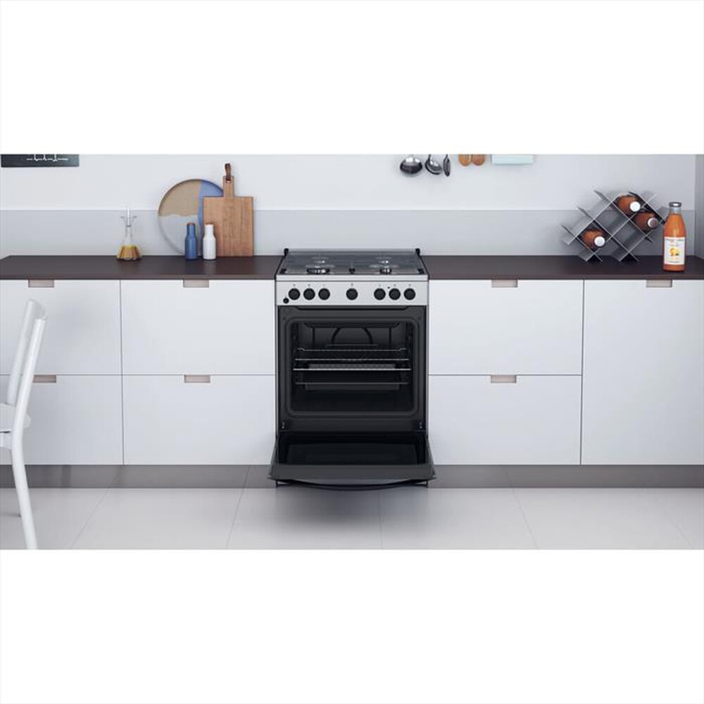 "INDESIT - Cucina IS67G4PHX/E Classe A-Acciaio inossidabile"