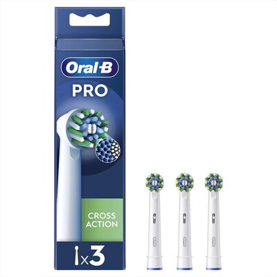 ORAL-B - TESTINE PRO CROSS ACTION 3 TESTINE-BIANCO