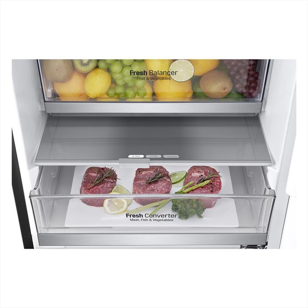 "LG - Frigorifero combinato GBB92MCABP Classe B 419lt-MATTE BLACK"