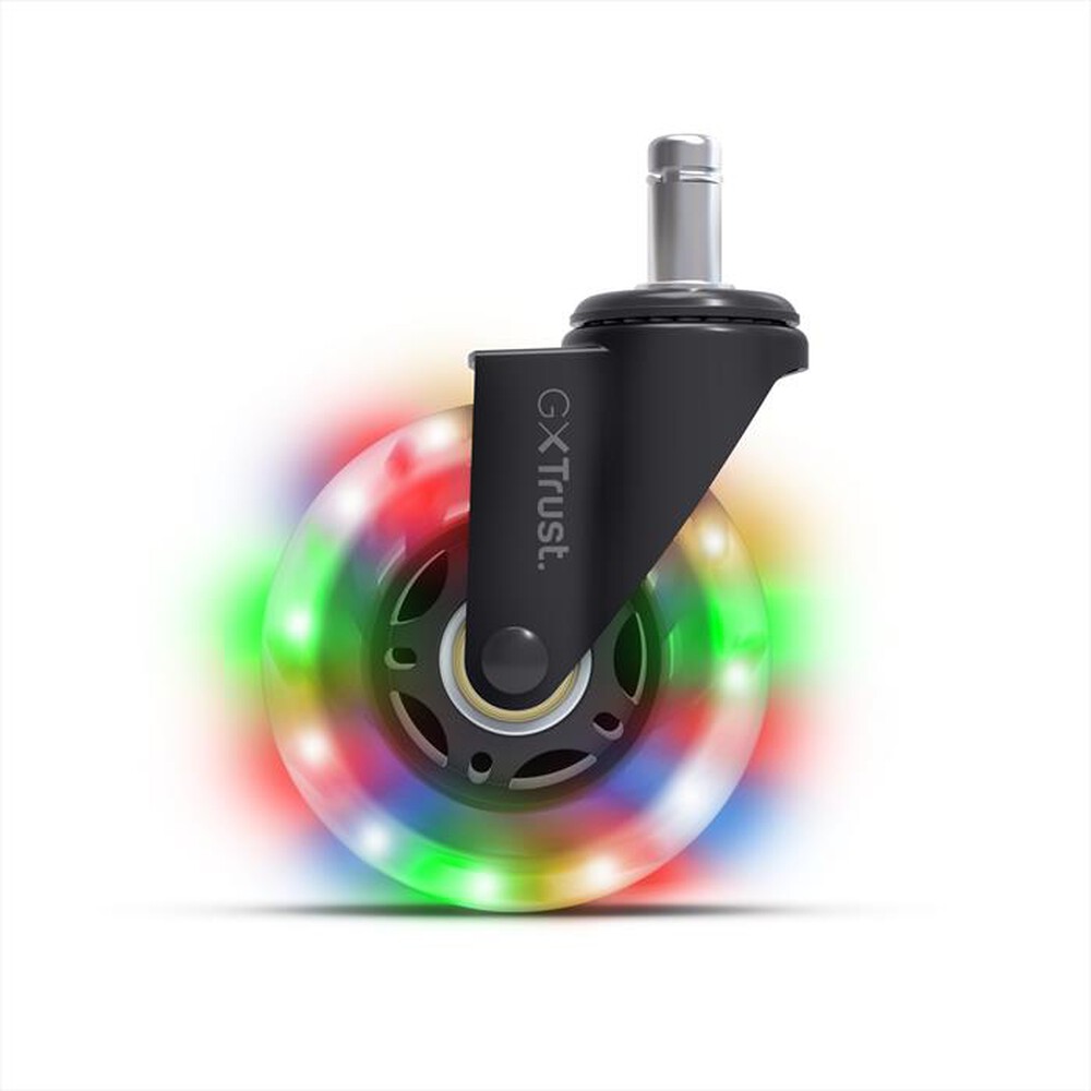 Immagine del prodotto TRUST - Rotelle per sedia in gel LED GXT701-Black/Led