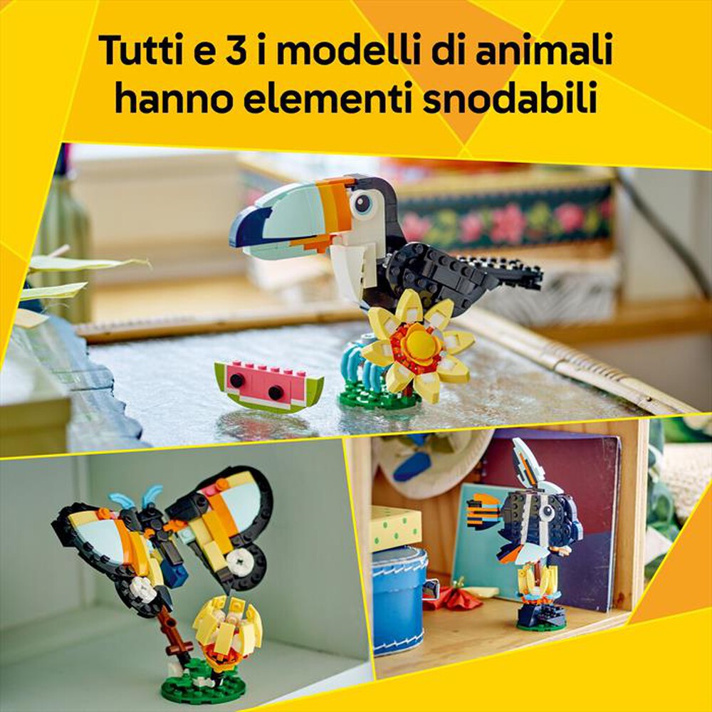 Immagine del prodotto LEGO - CREATOR Animali selvatici: tucano tropicale 31173