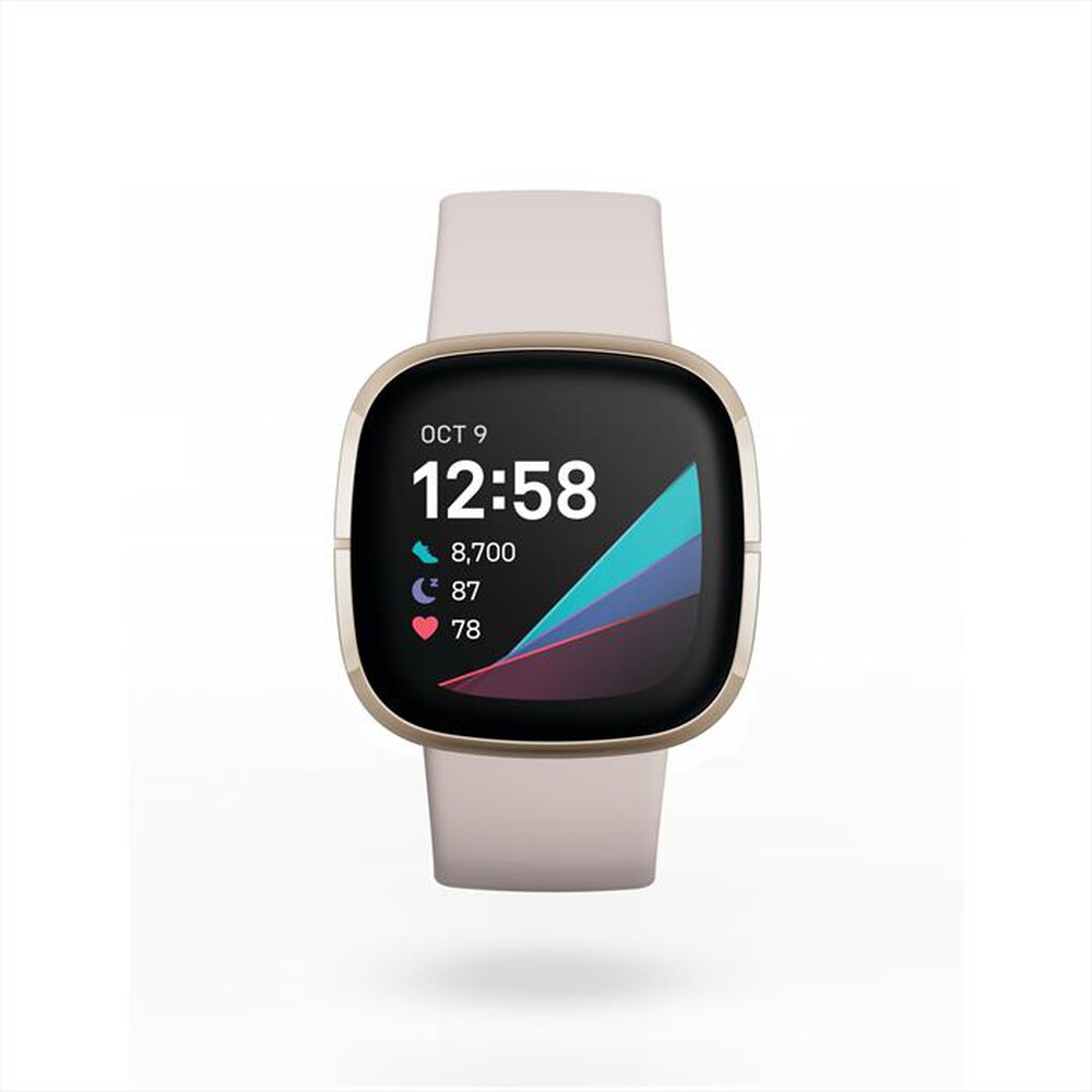 "FITBIT - FITBIT SENSE-BIANCO LUNARE / ORO CHIARO"