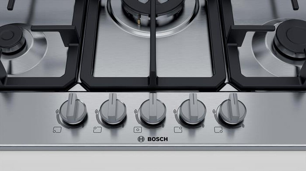 "BOSCH - Piano cottura a gas PGQ7B5B90 75cm-Inox"