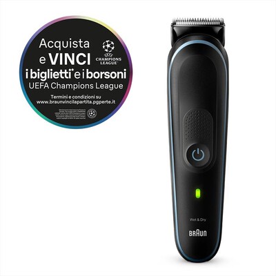 BRAUN - Regolabarba SERIES 5 MGK5411-Black / Nordic Blue