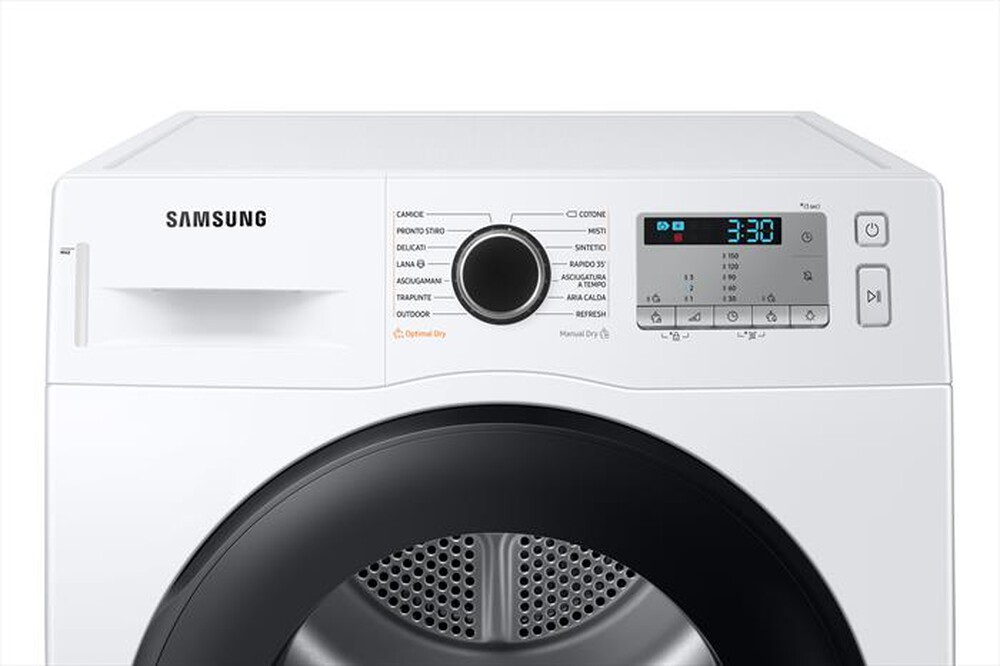 "SAMSUNG - Asciugatrice DV90TA040AH/ET - 9 Kg - A++-Bianco oblò Crystal Black"