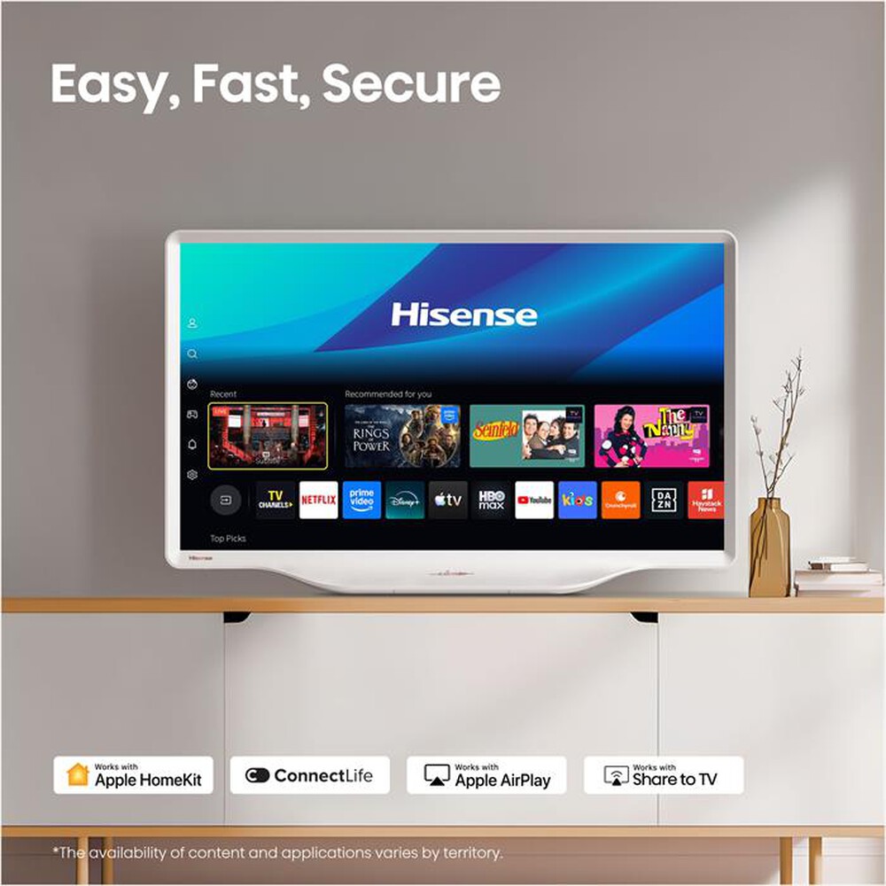 Immagine del prodotto HISENSE - Smart TV QLED 4K 43" D&egrave;co 43S5Q-BIANCO