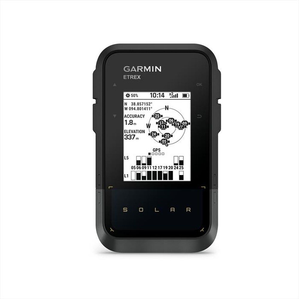 "GARMIN - Navigatore portatile ETREX SOLAR-Nero / Nero"