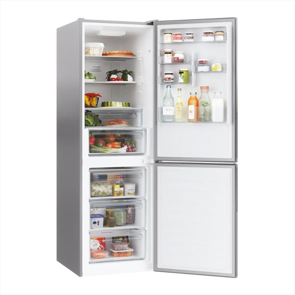 "CANDY - Frigorifero combinato CCE4T618DX Classe D 341 lt-Silver"
