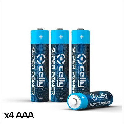 CELLY - GR ALKALINE AAA MINI STILO 4PZ-Multicolore