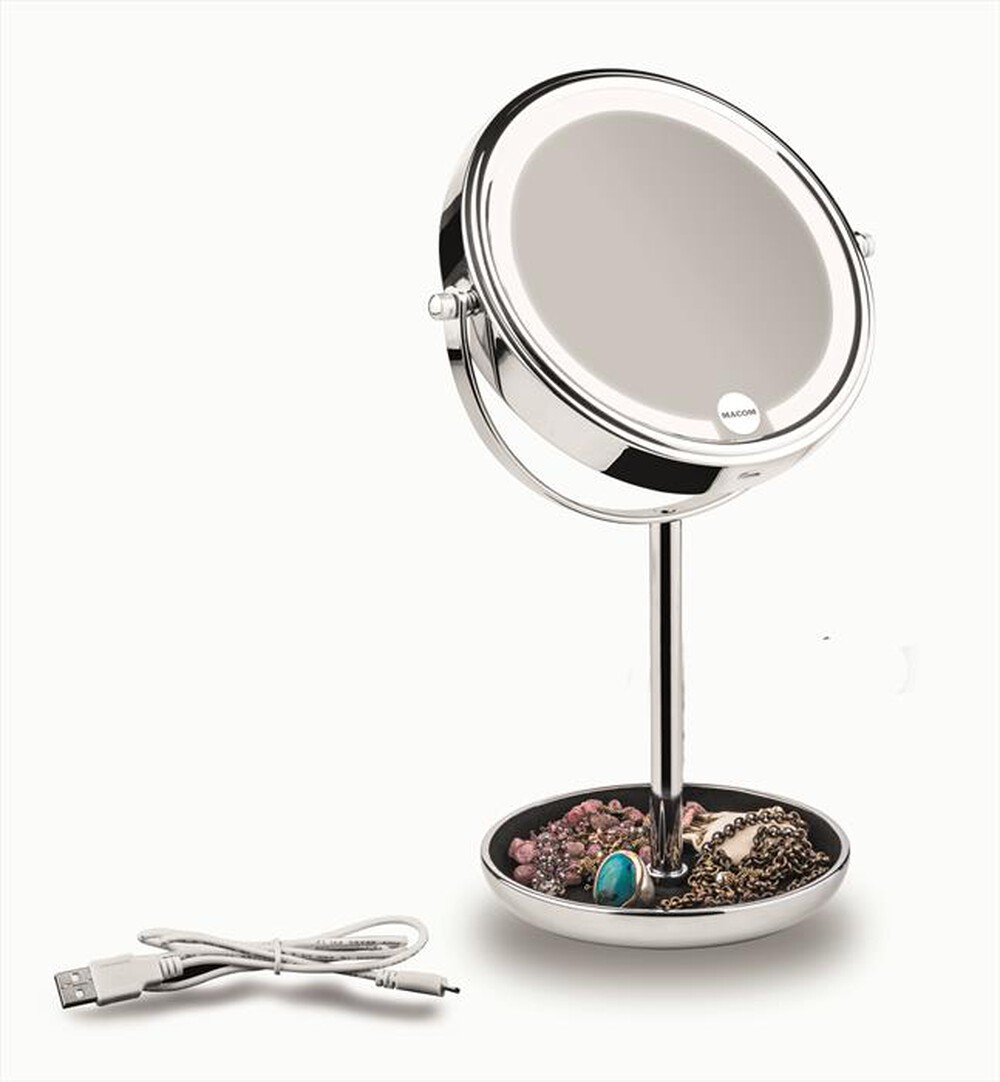 Immagine del prodotto MACOM - Doppio specchio da tavolo SIRIO USB STAR