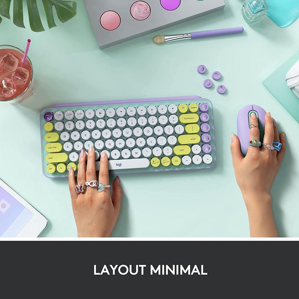 "LOGITECH - POP Keys Tastiera-Daydream"