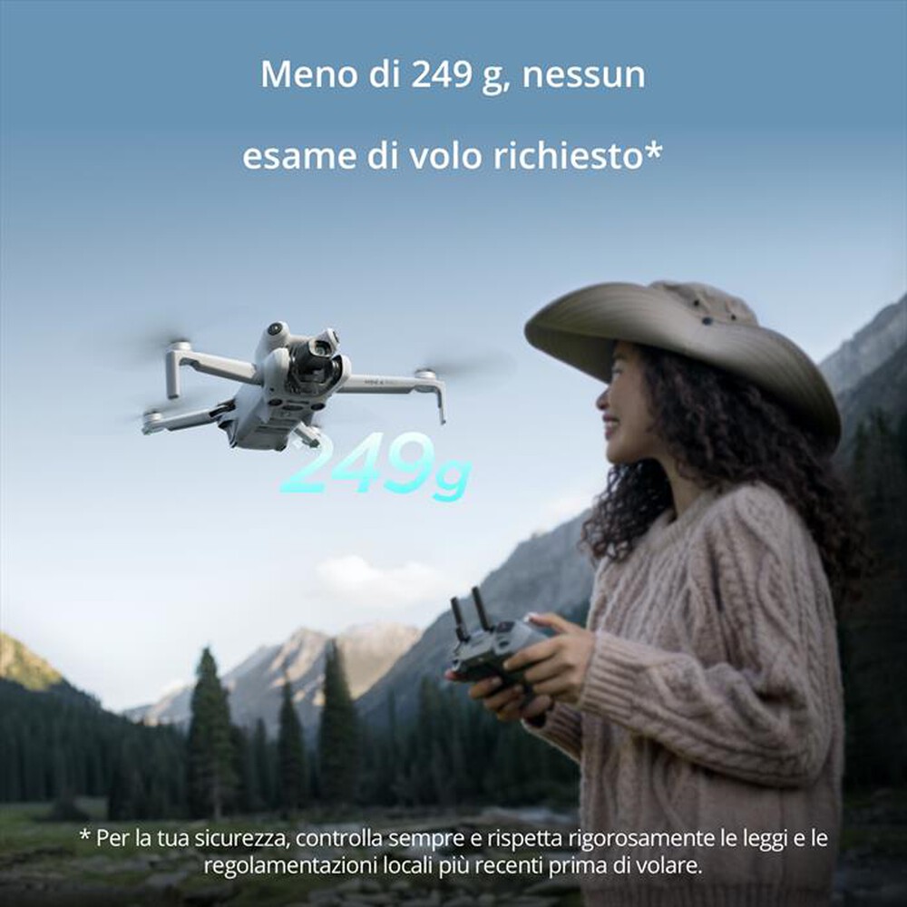 "DJI - MINI 4 PRO FLY MORE COMBO CON RC 2-Grigio"