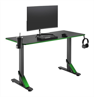 AAAMAZE - Scrivania Gaming Desk con altezza regolabile-Nero