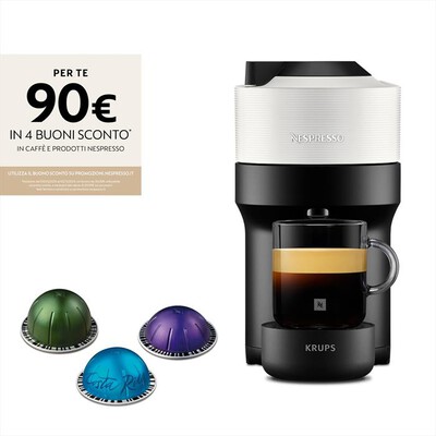 KRUPS - Macchina da caffè VERTUO POP XN9201K Nespresso-WHITE