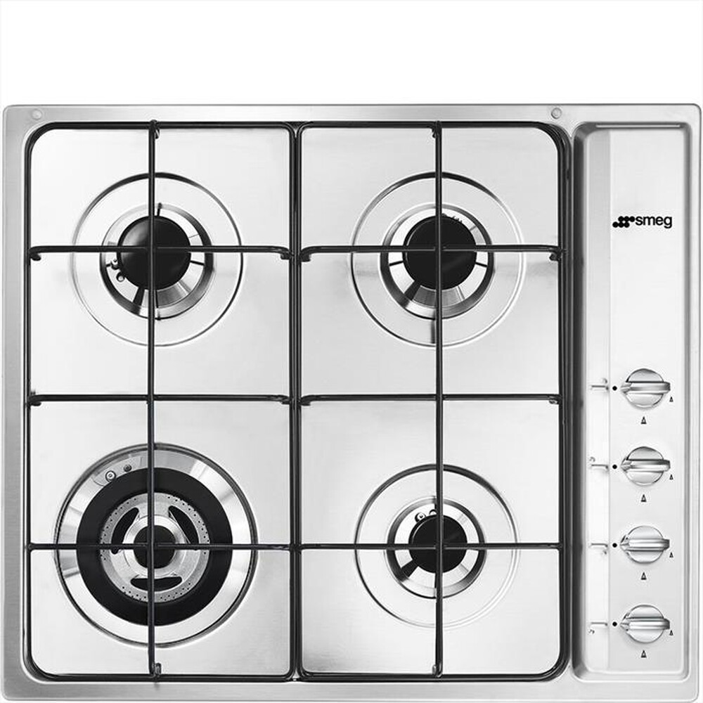SMEG - Piano cottura a gas SR64S 4 fuochi 58,5cm-Inox