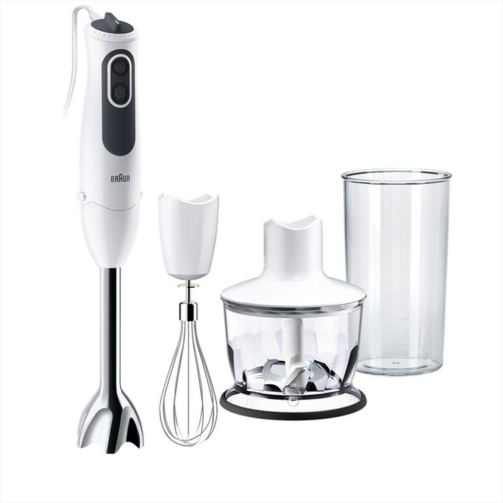 "BRAUN - Frullatore a immersione Minipimer MQ3135WH SAUCE-BIANCO/GRIGIO"