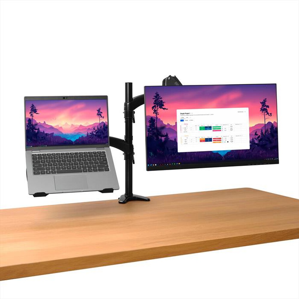 "TRUST - Braccio per monitor e laptop MARA-Black"