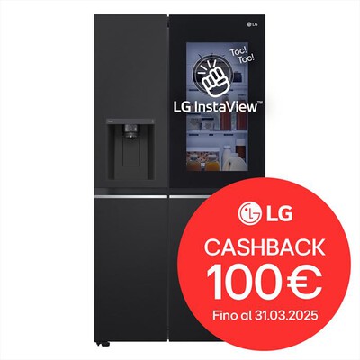 LG - Frigorifero side by side GSGV81EPLL InstaView - E-Black