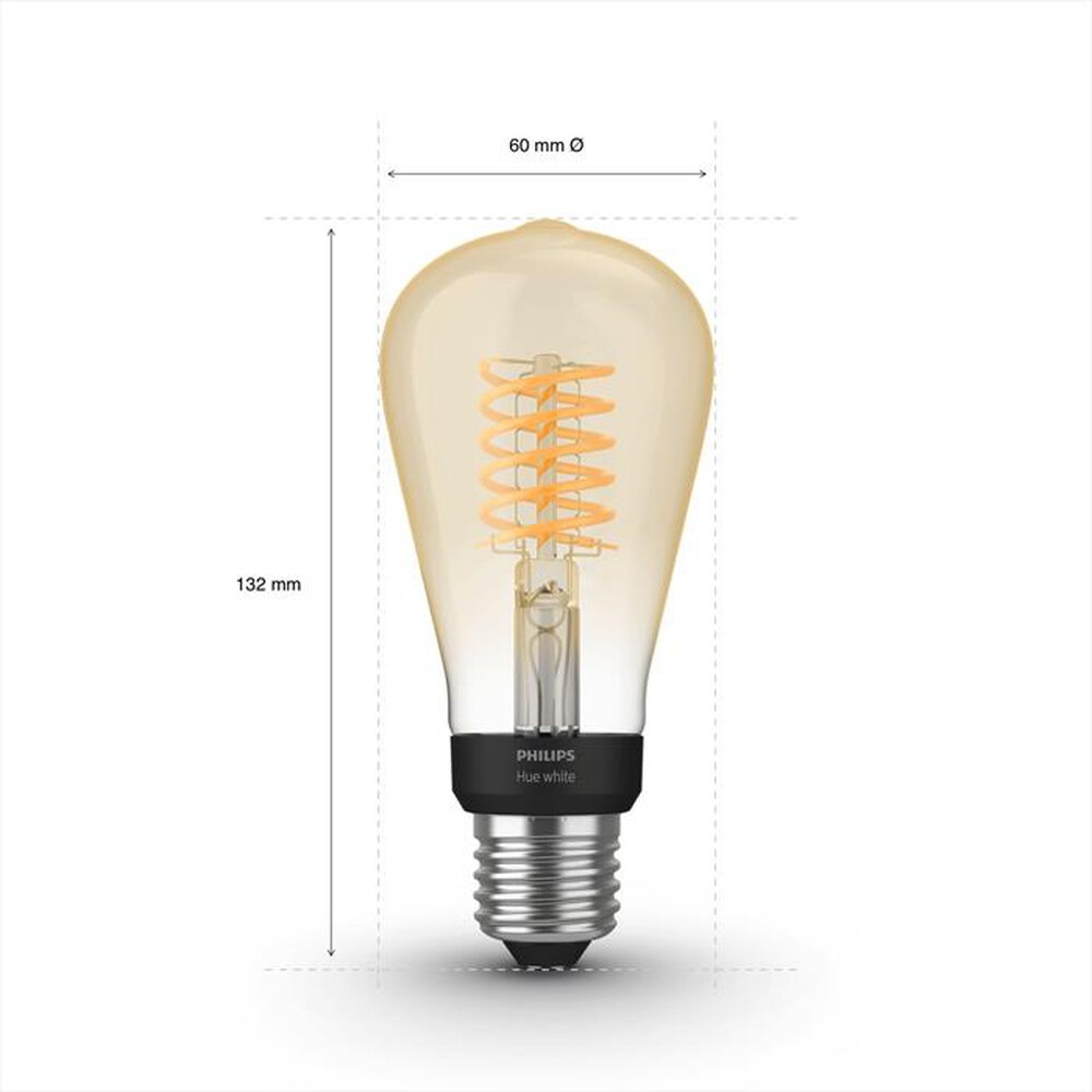 "PHILIPS - WHITE EDISON CON FILAMENTO ST64 E27"