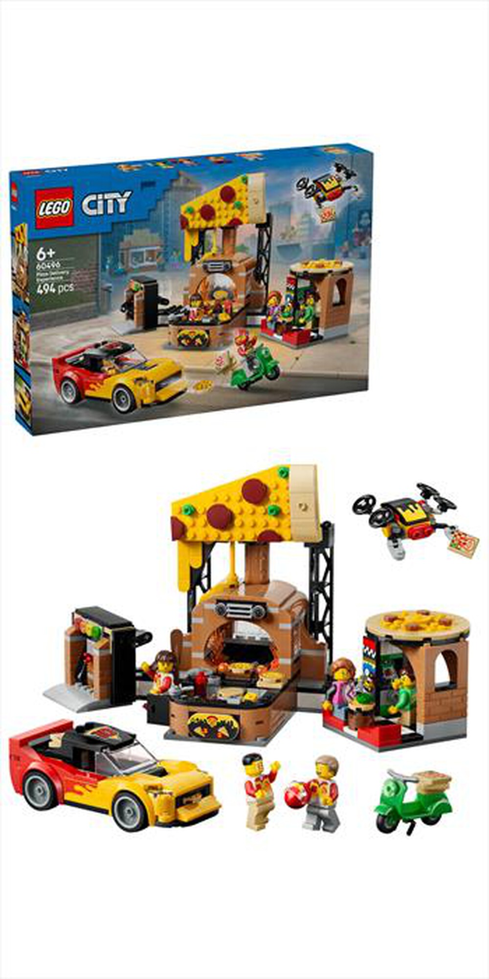Immagine del prodotto LEGO - CITY Centro di consegna pizze con veicoli - 60496