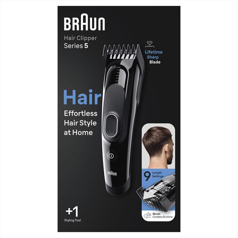 "BRAUN - Regola capelli HC5310-Black Glossy"