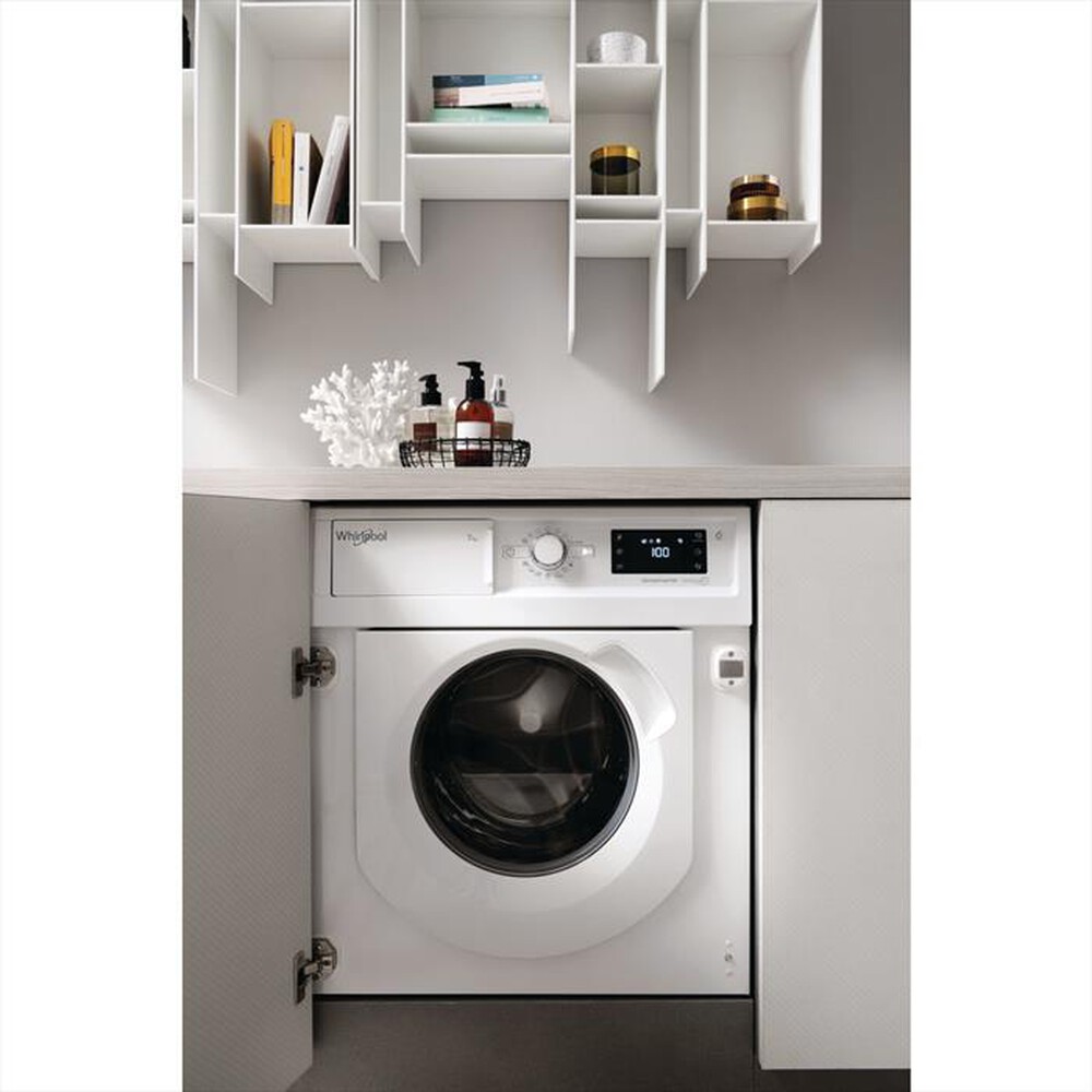 "WHIRLPOOL - Lavatrice incasso BI WMWG 71483E EU N 7Kg Classe D-Bianco"